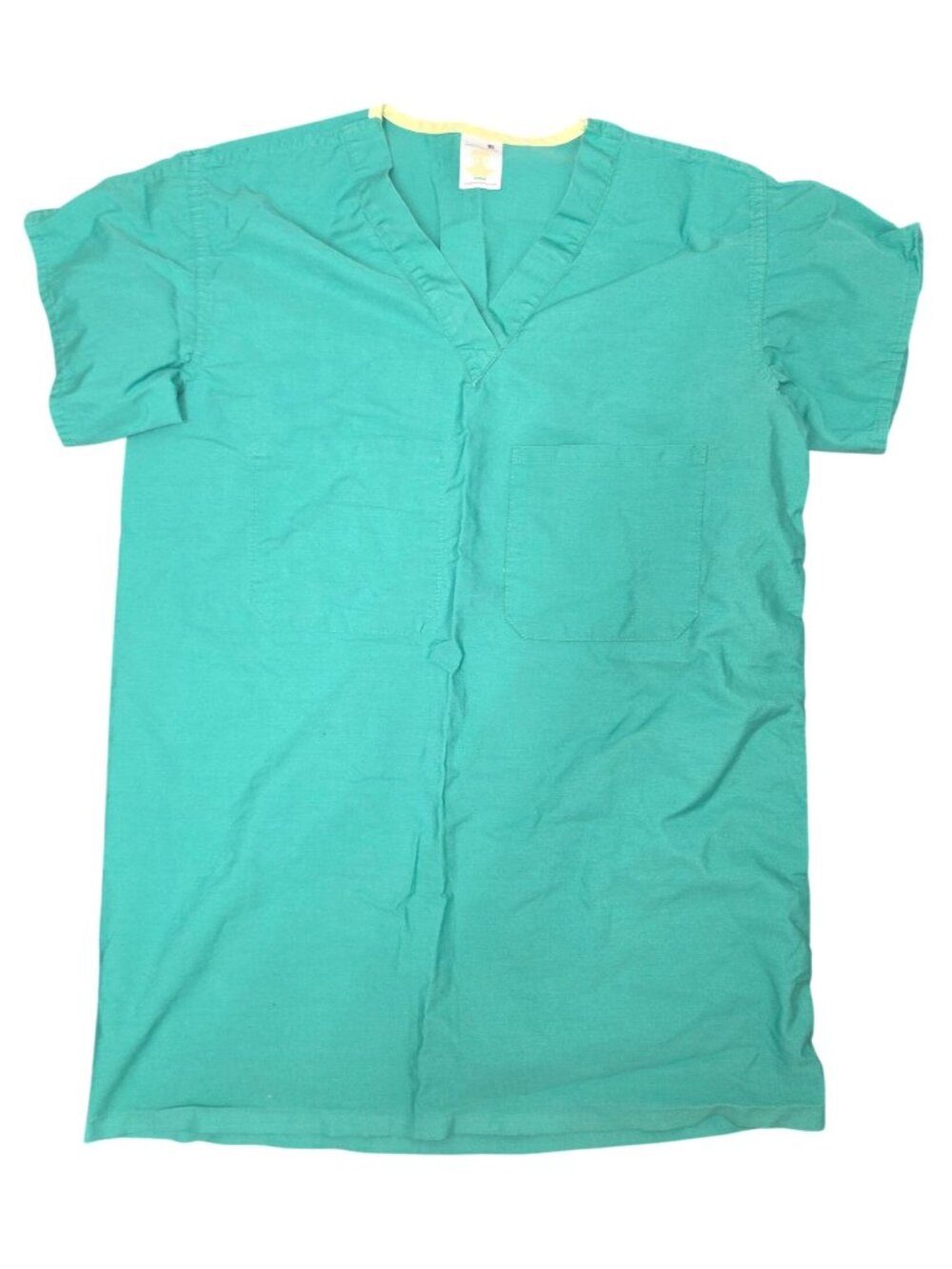 Adult Unisex Standard Textile Scrub Top Small Reversible Green V-Neck Medical